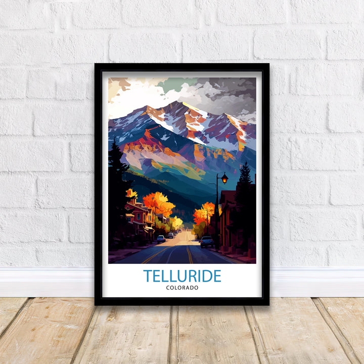 Telluride Colorado Travel Poster Telluride Wall Art Telluride Poster