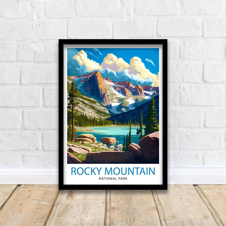 Rocky Mountain National Park Travel Poster