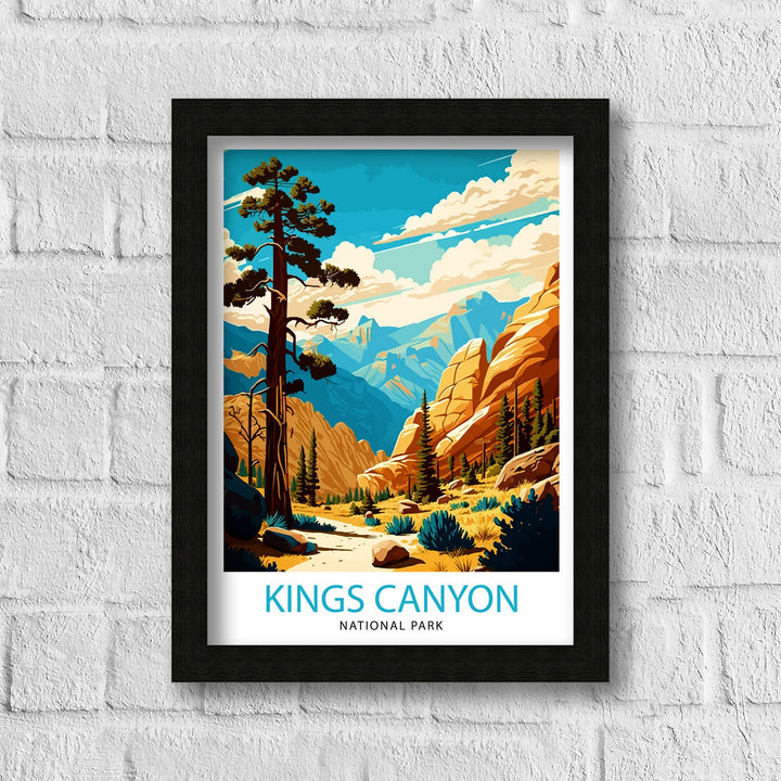 Kings Canyon National Park Travel Poster