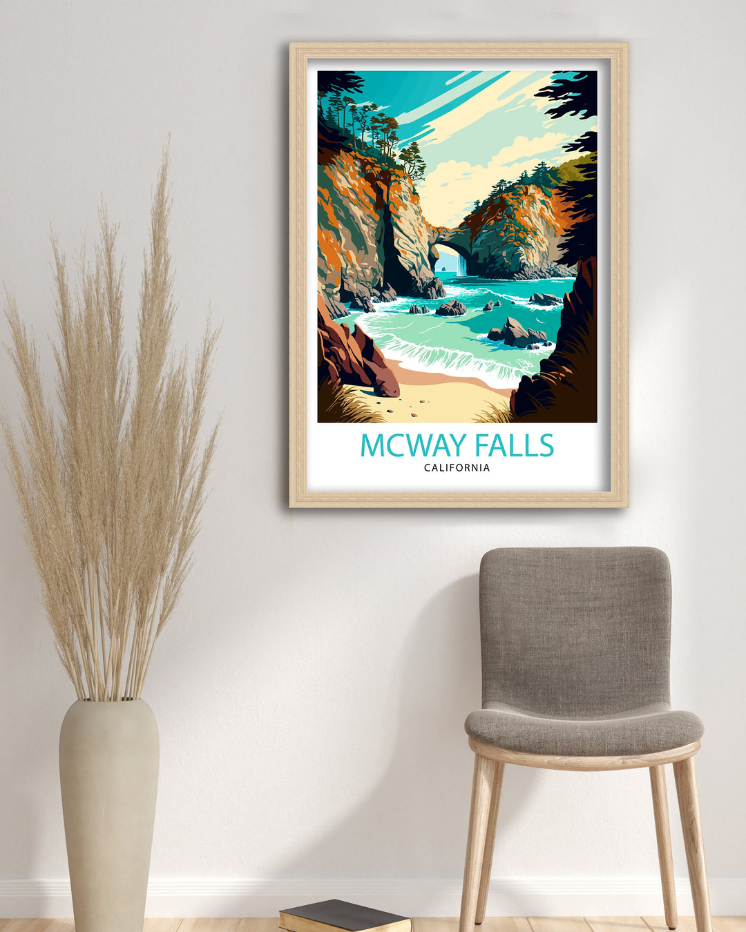 McWay Falls Travel Poster