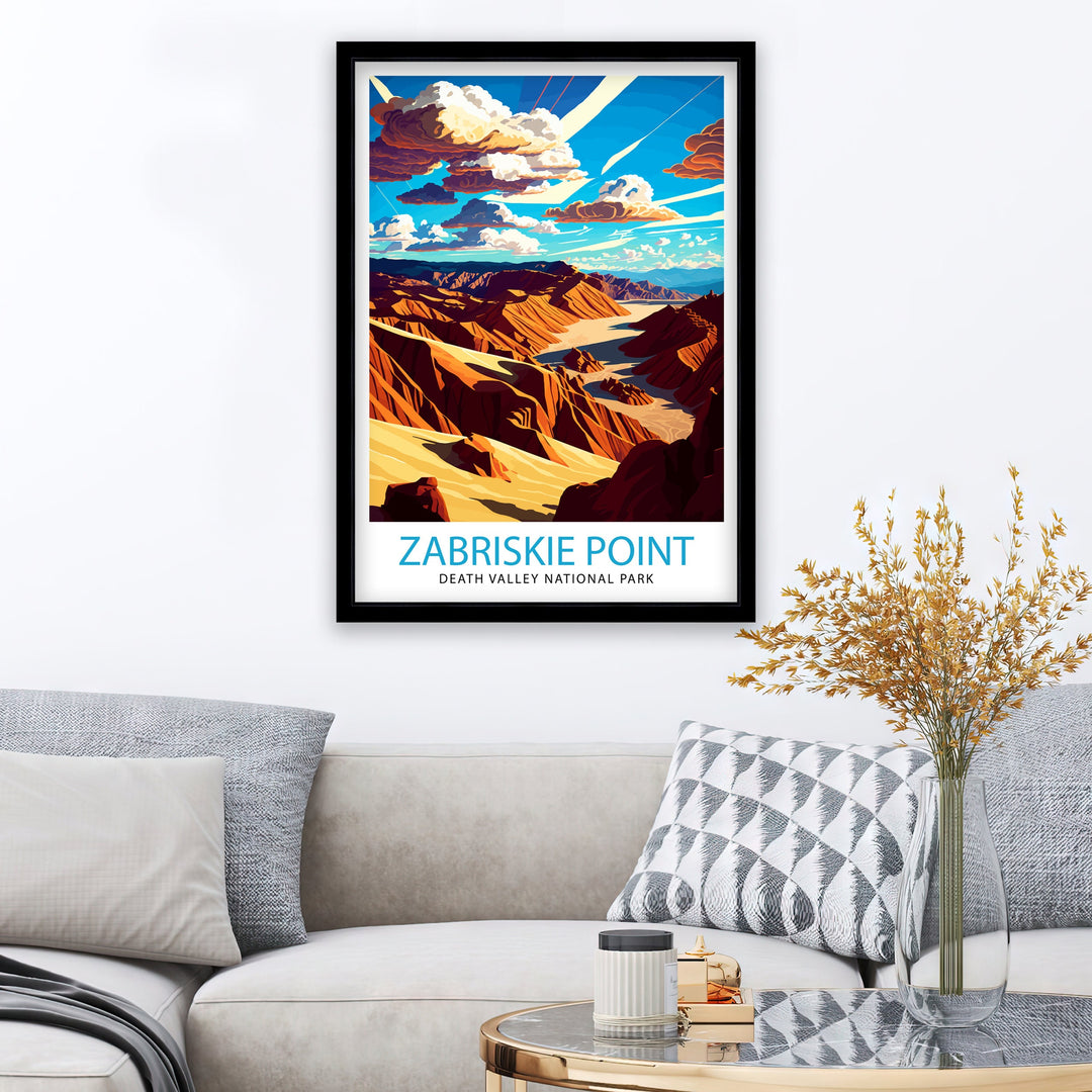 Zabriskie Point Travel Poster