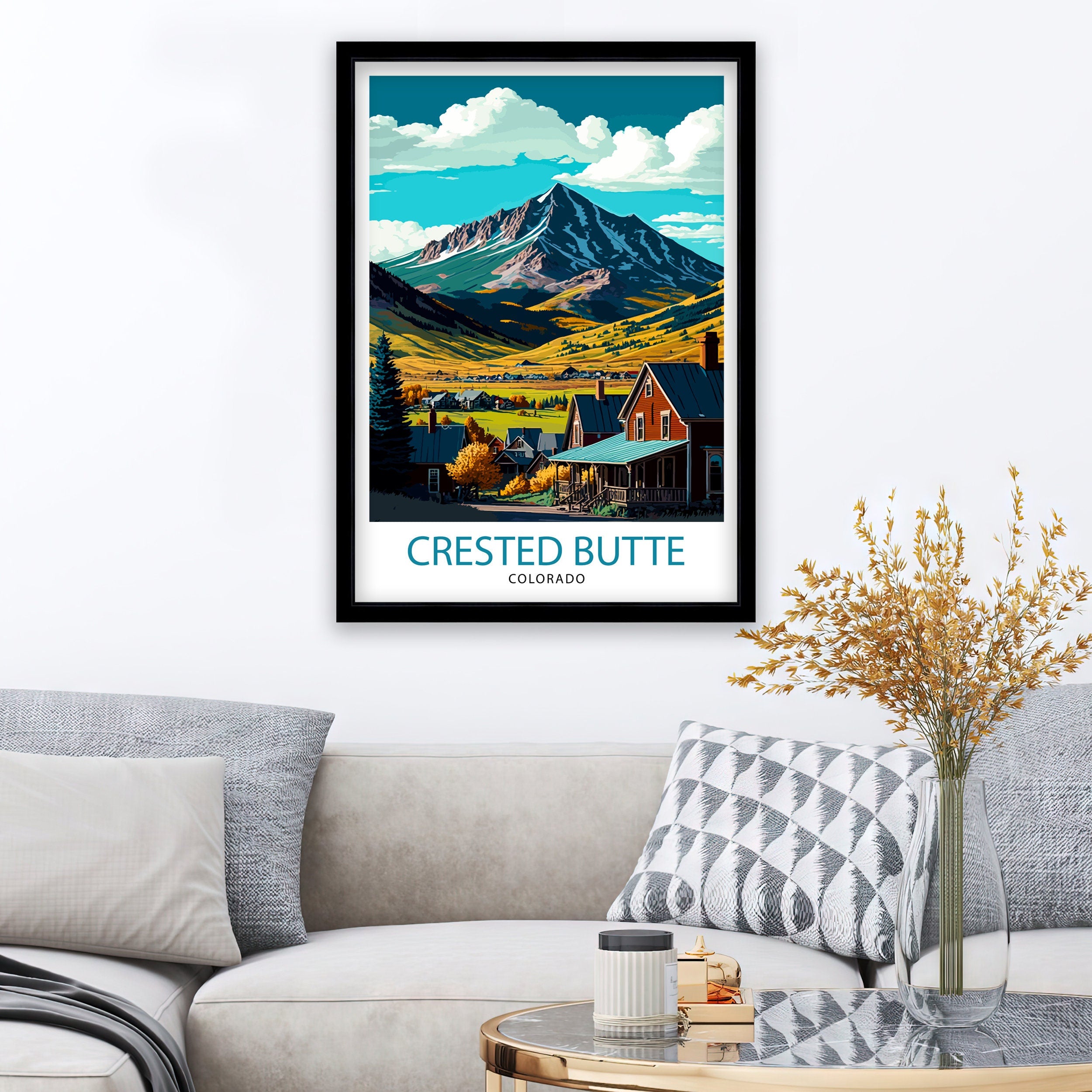 Mount Elbert Colorado Travel Poster Colorado Wall Art Mountain Landscape Print Colorado Adventure Decor Gift for Hikers