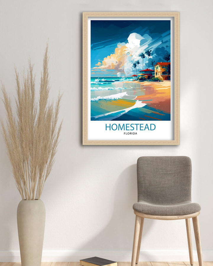 Homestead Florida Travel Poster