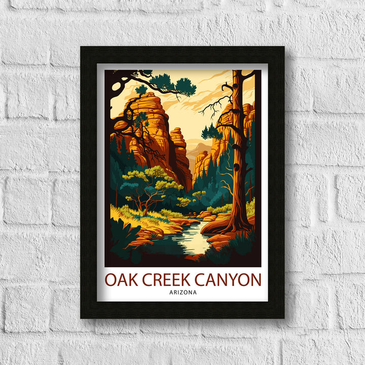 Oak Creek Arizona Travel Poster