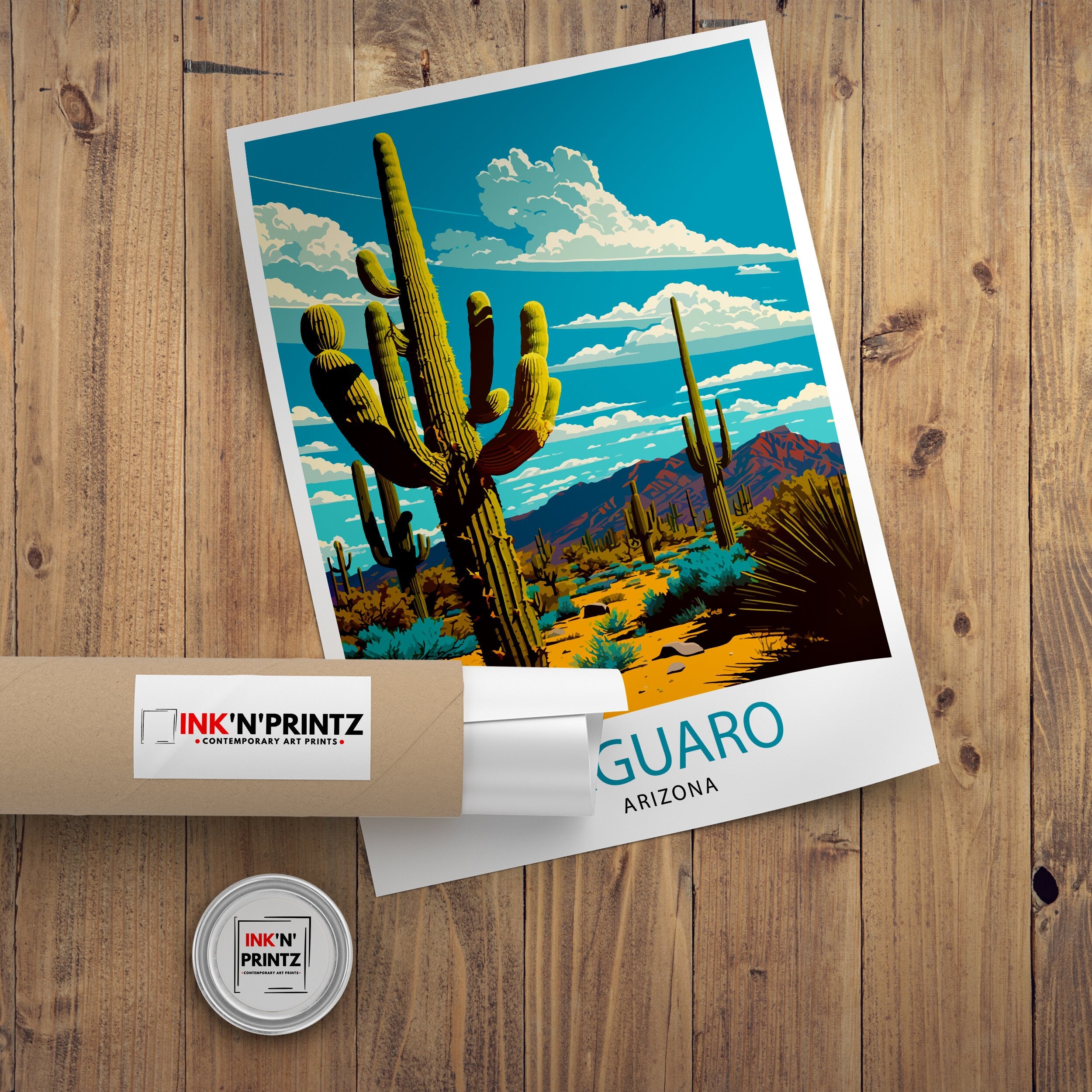 Saguaro Arizona Travel Print Saguaro Wall Decor Saguaro Poster Arizona Travel Prints Saguaro Art Print Saguaro Illustration Saguaro Wall Art