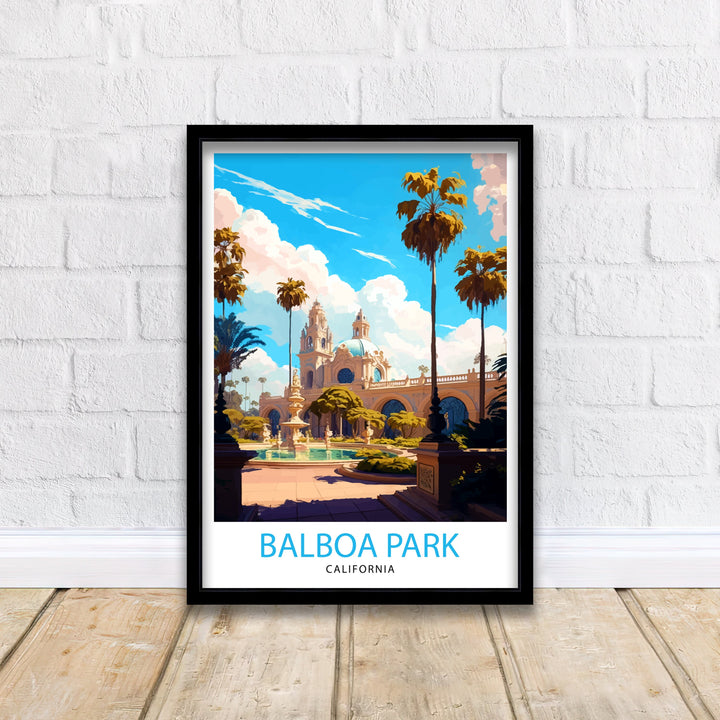 Balboa Park California Travel Poster