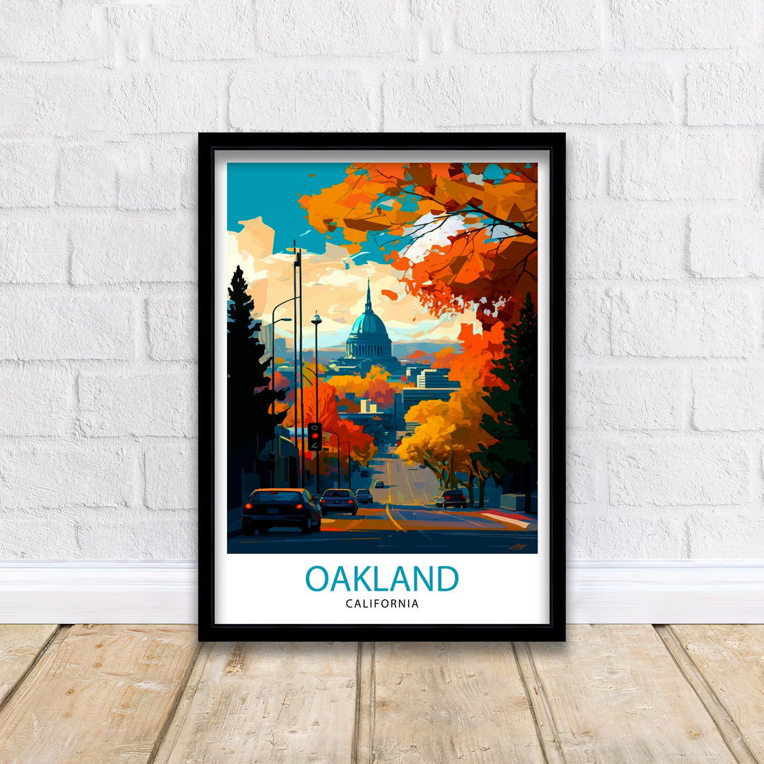 Oakland California Travel Poster