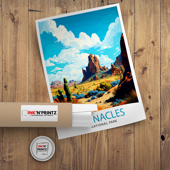 Pinnacles National Park Travel Poster