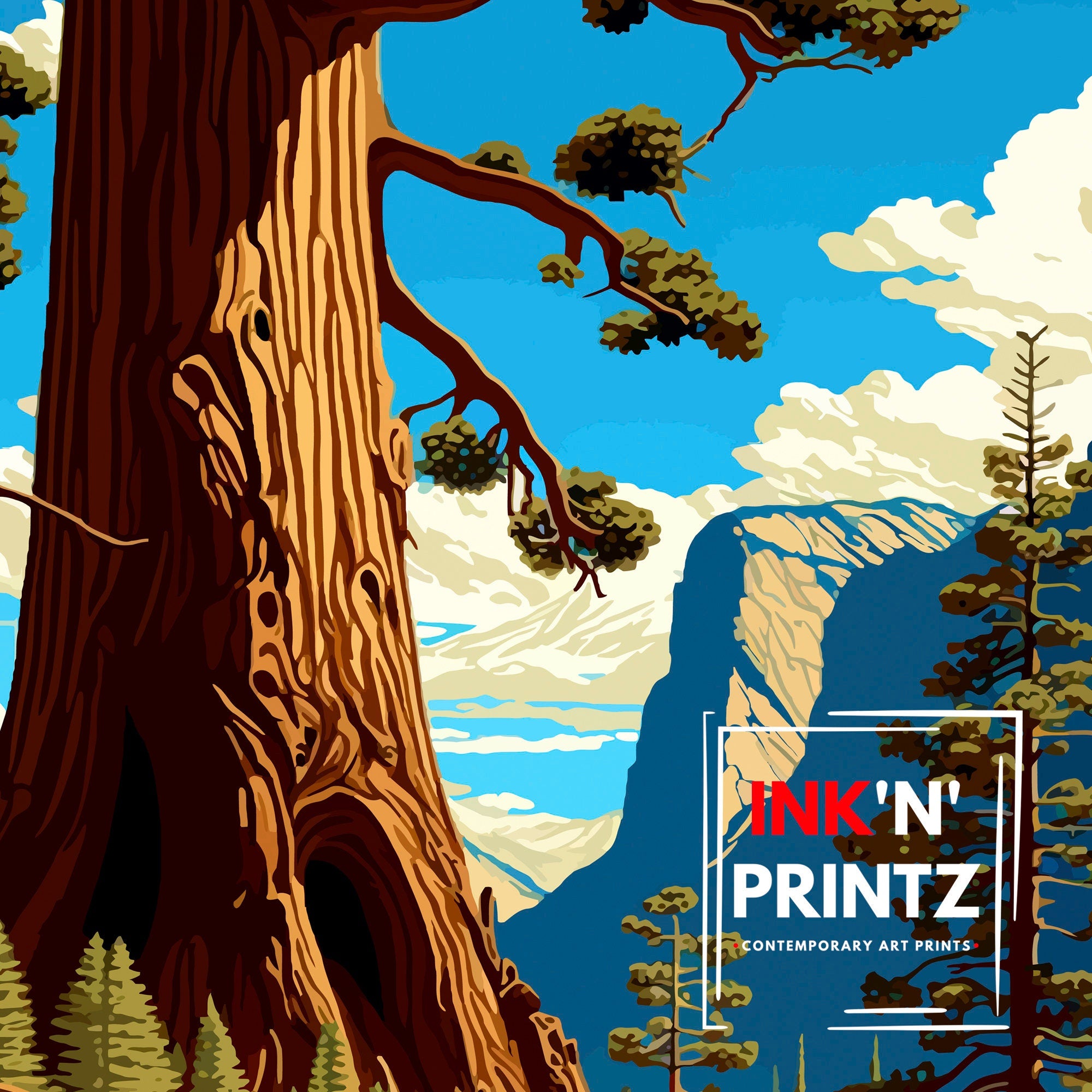 Sequoia National Park Travel Poster