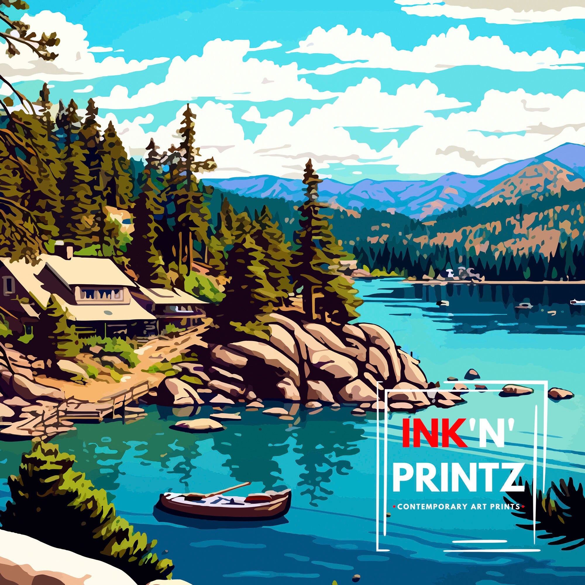 Monterey California Travel Print| Monterey Wall Decor Monterey Home Living Decor Monterey Illustration Travel Poster Gift For Monterey