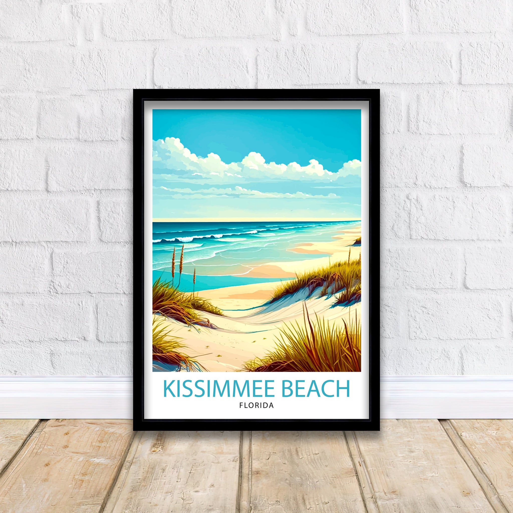 Kissimmee Florida Travel Print| Kissimmee Wall Art Kissimmee Cityscape Print Florida Travel Poster Kissimmee Home Decor Gift for Travelers