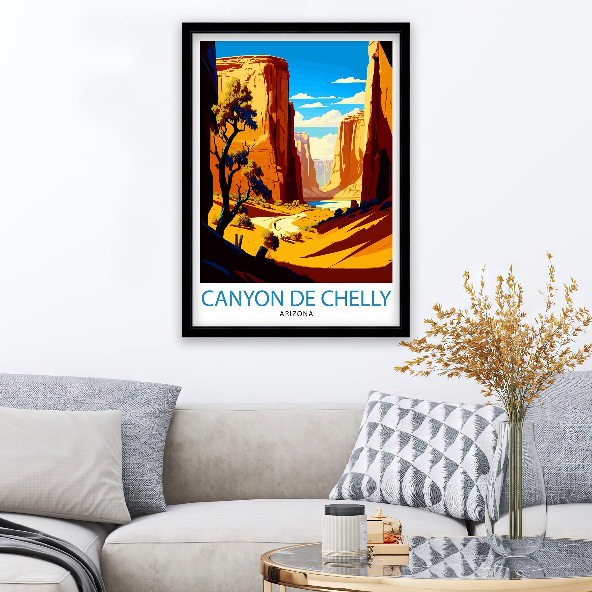 Canyon de Chelly Travel Print Arizona Wall Decor Southwestern Home Living Decor Travel Poster Gift for Canyon de Chelly Arizona Travel Print