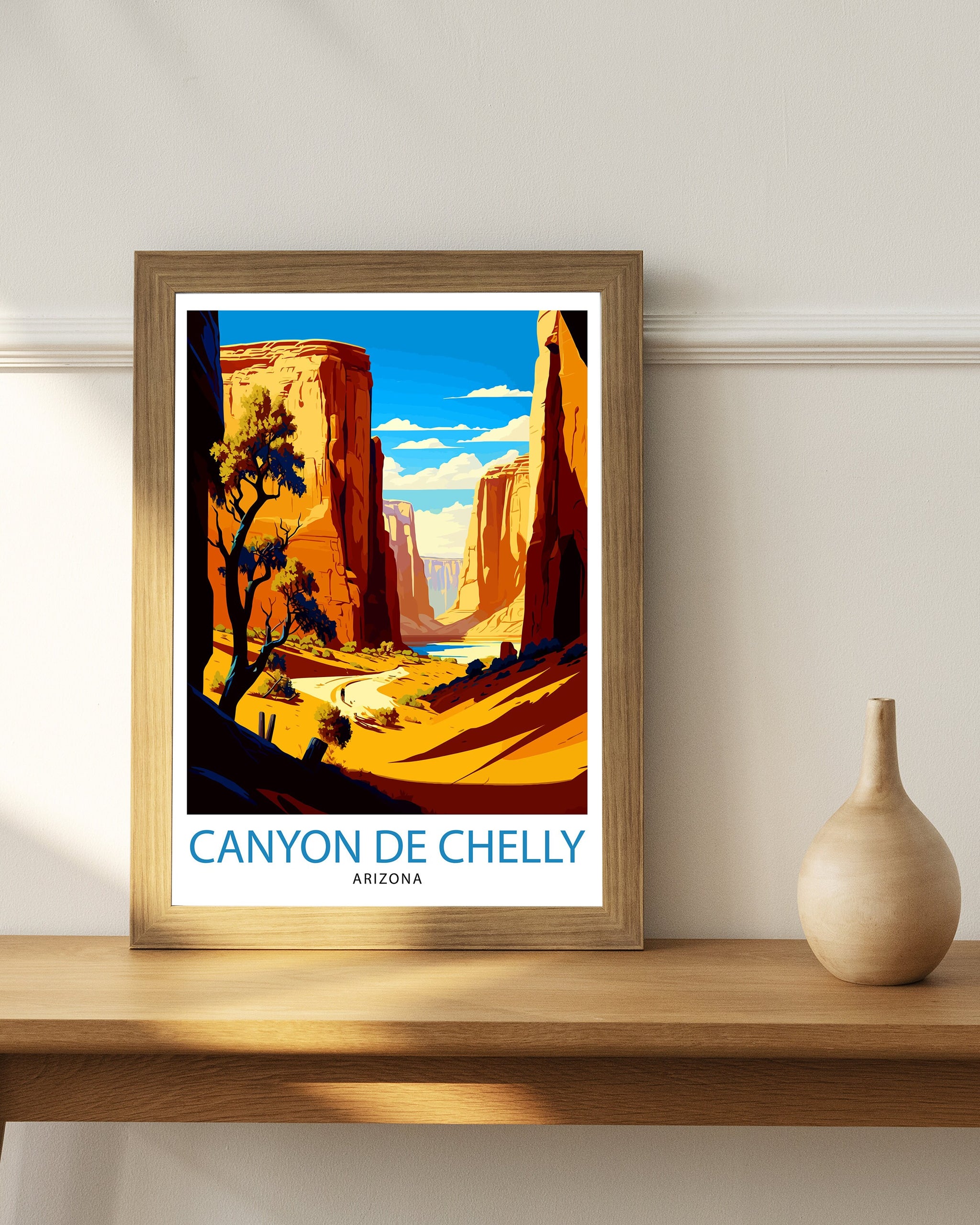 Canyon de Chelly Travel Print Arizona Wall Decor Southwestern Home Living Decor Travel Poster Gift for Canyon de Chelly Arizona Travel Print