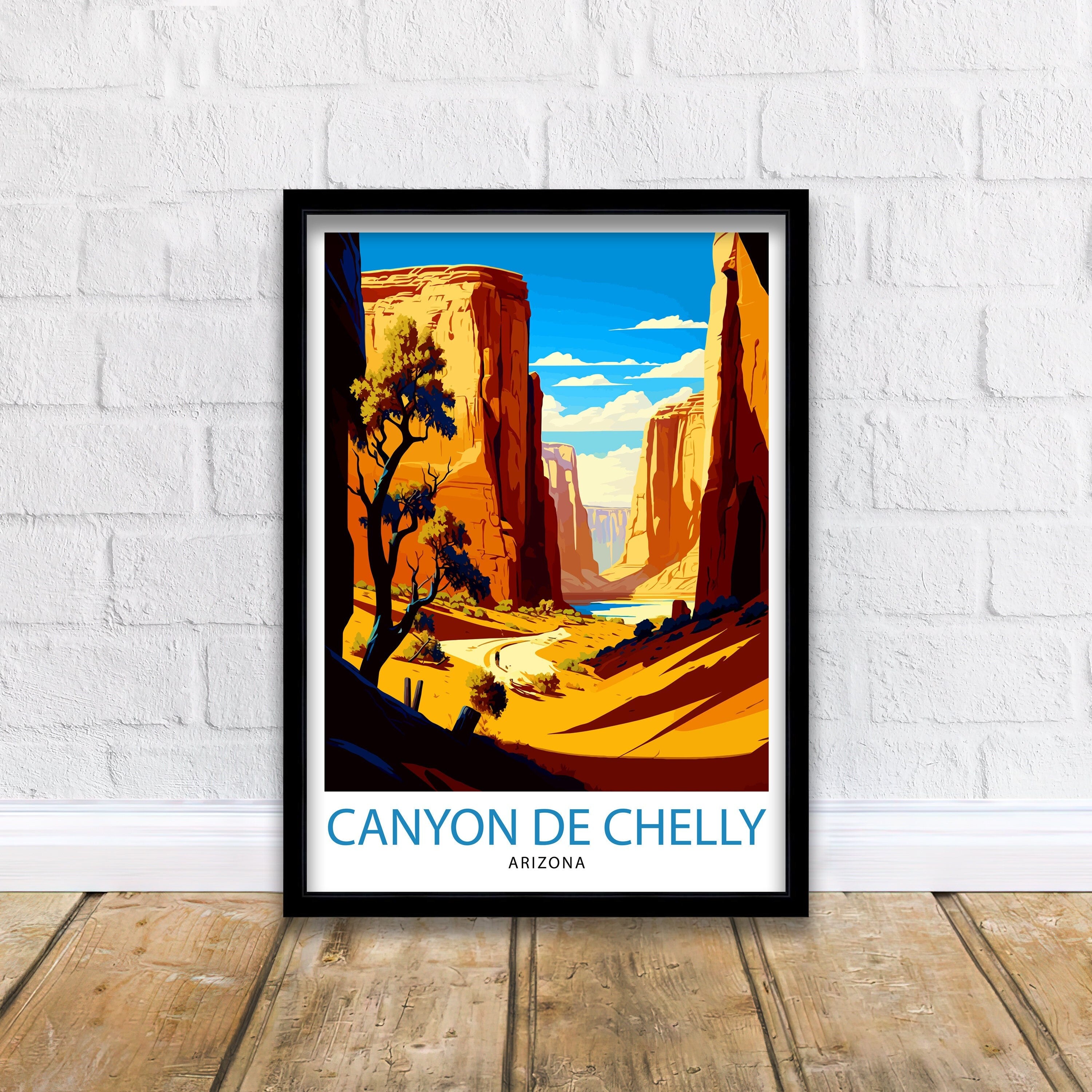 Canyon de Chelly Travel Print Arizona Wall Decor Southwestern Home Living Decor Travel Poster Gift for Canyon de Chelly Arizona Travel Print
