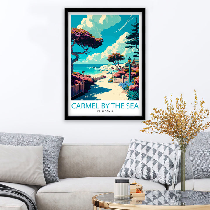 Carmel-by-the-Sea California Travel Poster