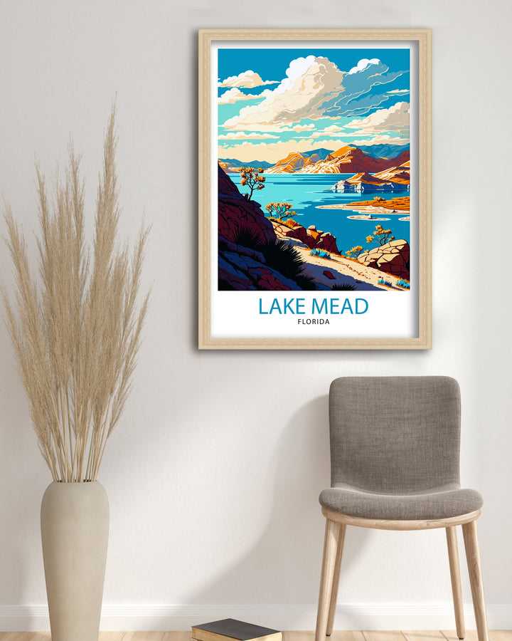 Lake Mead Arizona Travel Poster