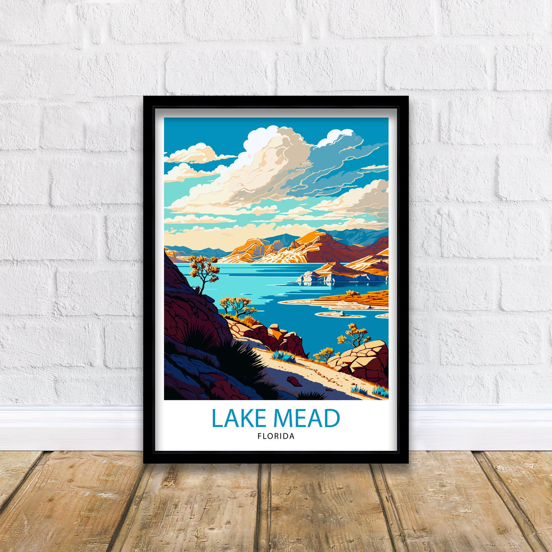 Lake Mead Arizona Travel Poster