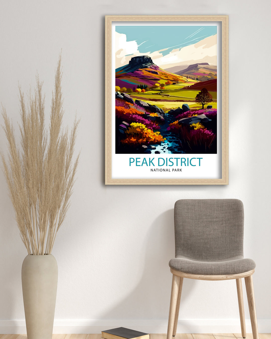 Peak District National Park Travel Poster Peak District