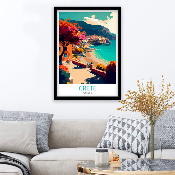 Crete Greece Travel Poster Crete