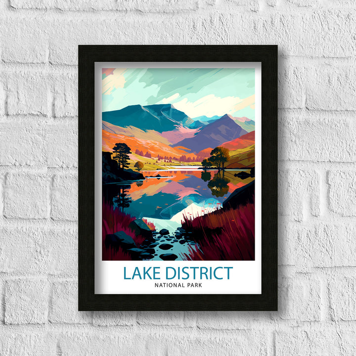 Lake District Travel Poster Lake District