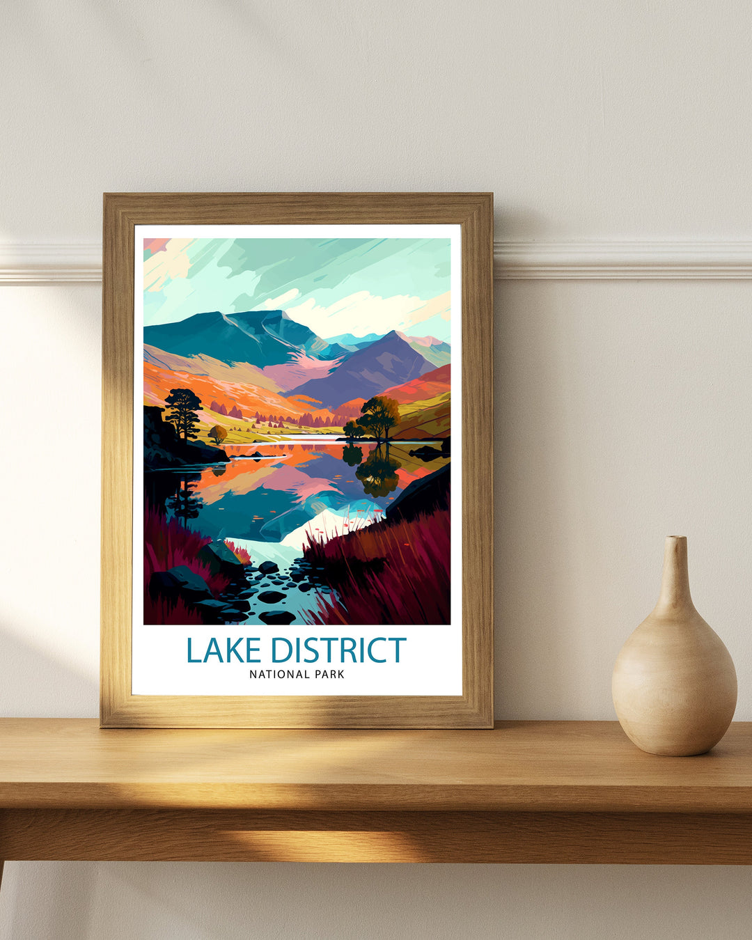 Lake District Travel Poster Lake District