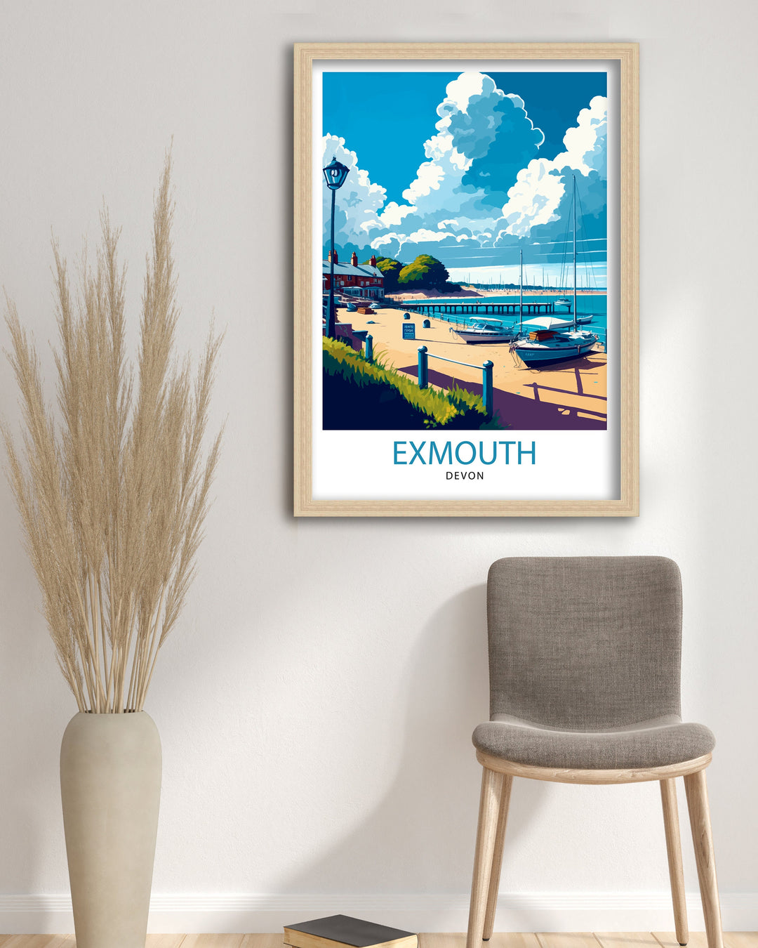 Exmouth Devon Travel Poster Exmouth