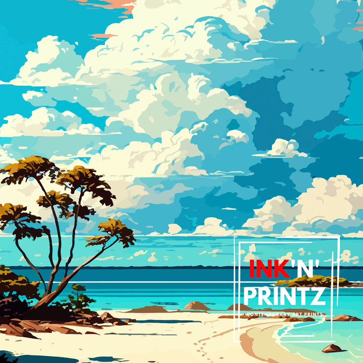 Bahamas Travel Print , Bahamas Wall Art Bahamas Home Decor Bahamas Island Illustration Travel Poster Gift For Bahamas Bahamas Vacation