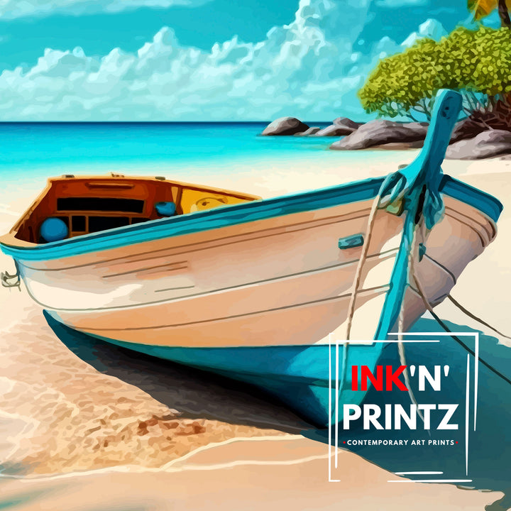 Barbados Print Barbados Poster | Barbados | Travel Poster | Travel Print | Barbados Wall Art | Caribbean Poster | Barbados Art | Caribbean