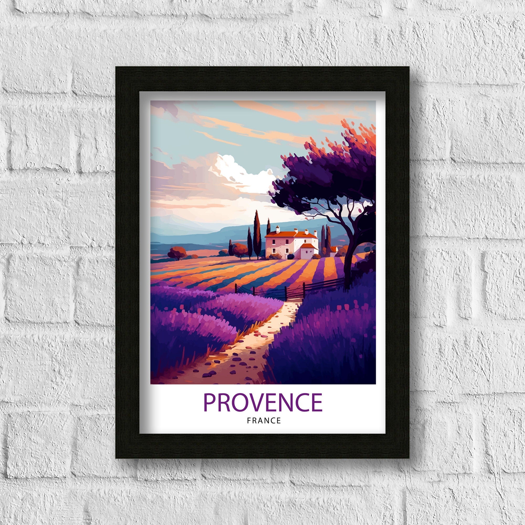 Provence Travel Print | Provence | Provence Print | France Print | France Wall Art | Provence Poster | Travel Print | Provence Wall Art |