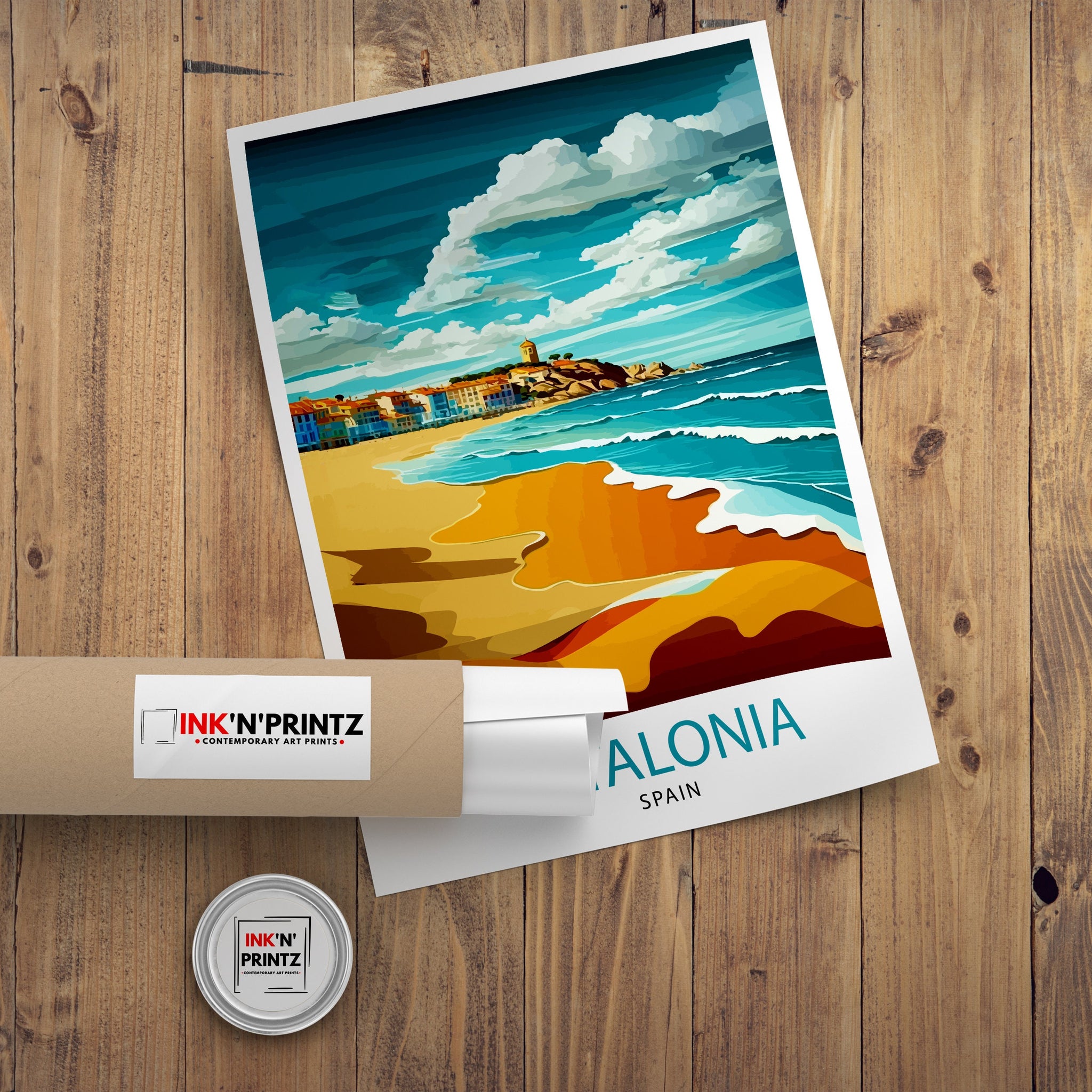 Catalonia Spain Travel Print Catalonia Wall Decor Catalonia Home Living Decor Catalonia Spain Illustration Travel Poster Gift for Catalonia