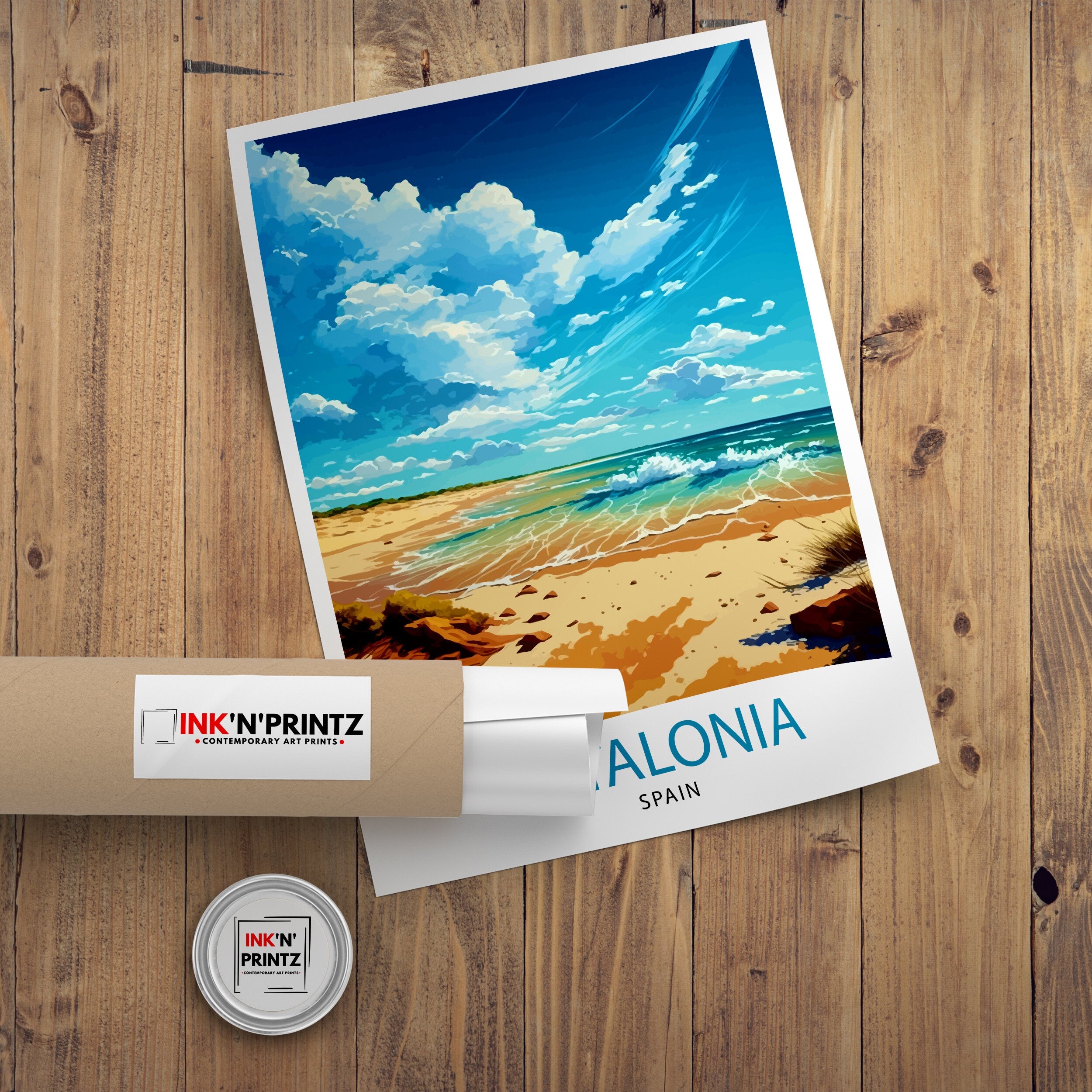Catalonia Spain Travel Print Catalonia Wall Decor Catalonia Home Living Decor Catalonia Spain Illustration Travel Poster Gift for Catalonia