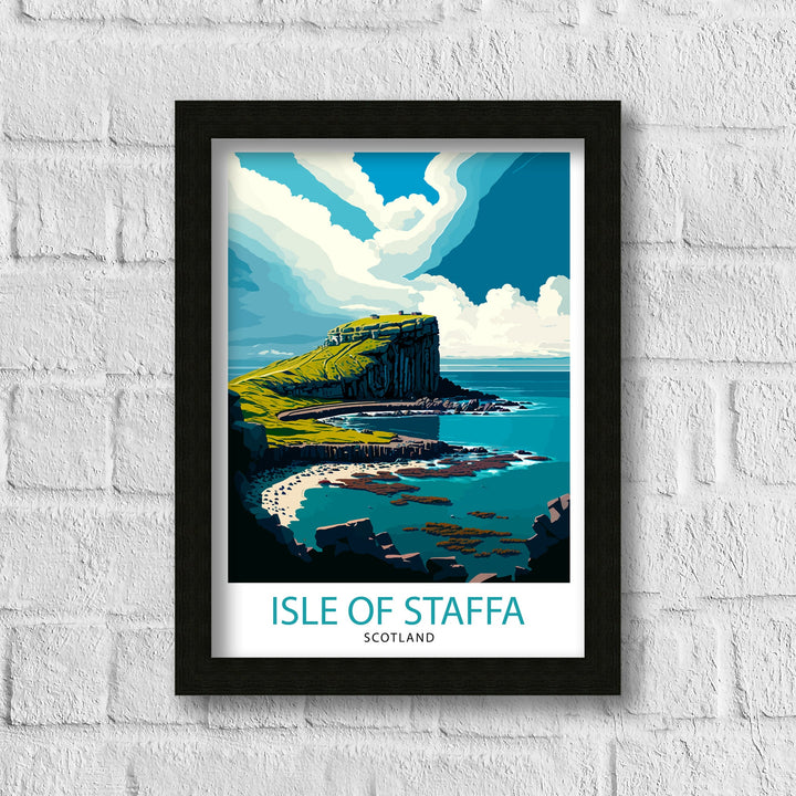 Staffa Scotland Travel Poster Staffa