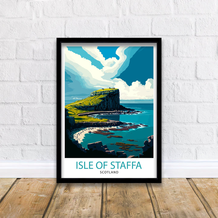 Staffa Scotland Travel Poster Staffa