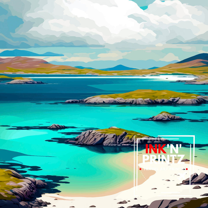 Outer Hebrides Travel Poster Hebrides