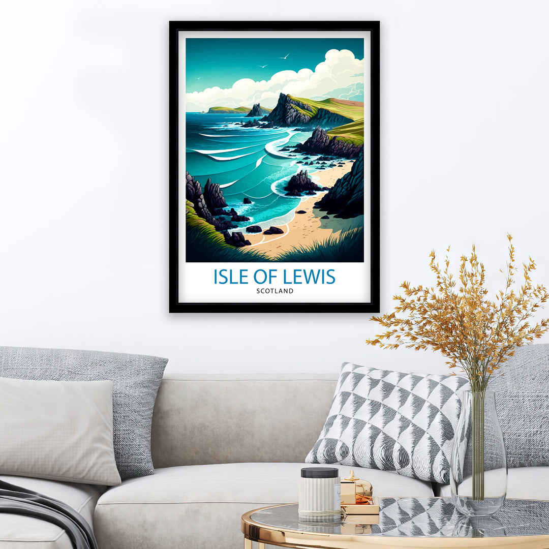 Isle of Lewis Travel Poster Lewis