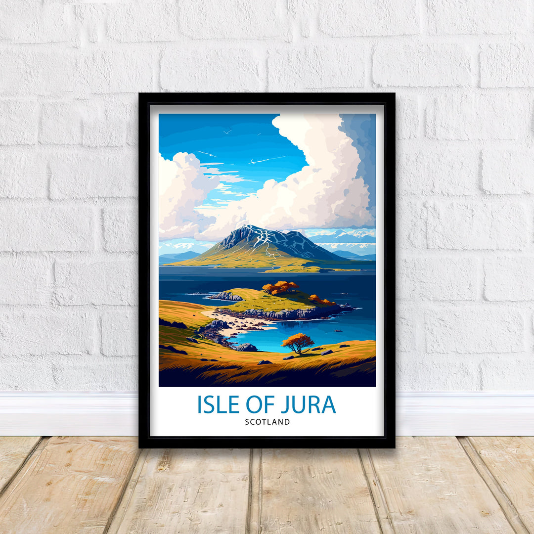 Isle of Jura Scotland Travel Poster Jura