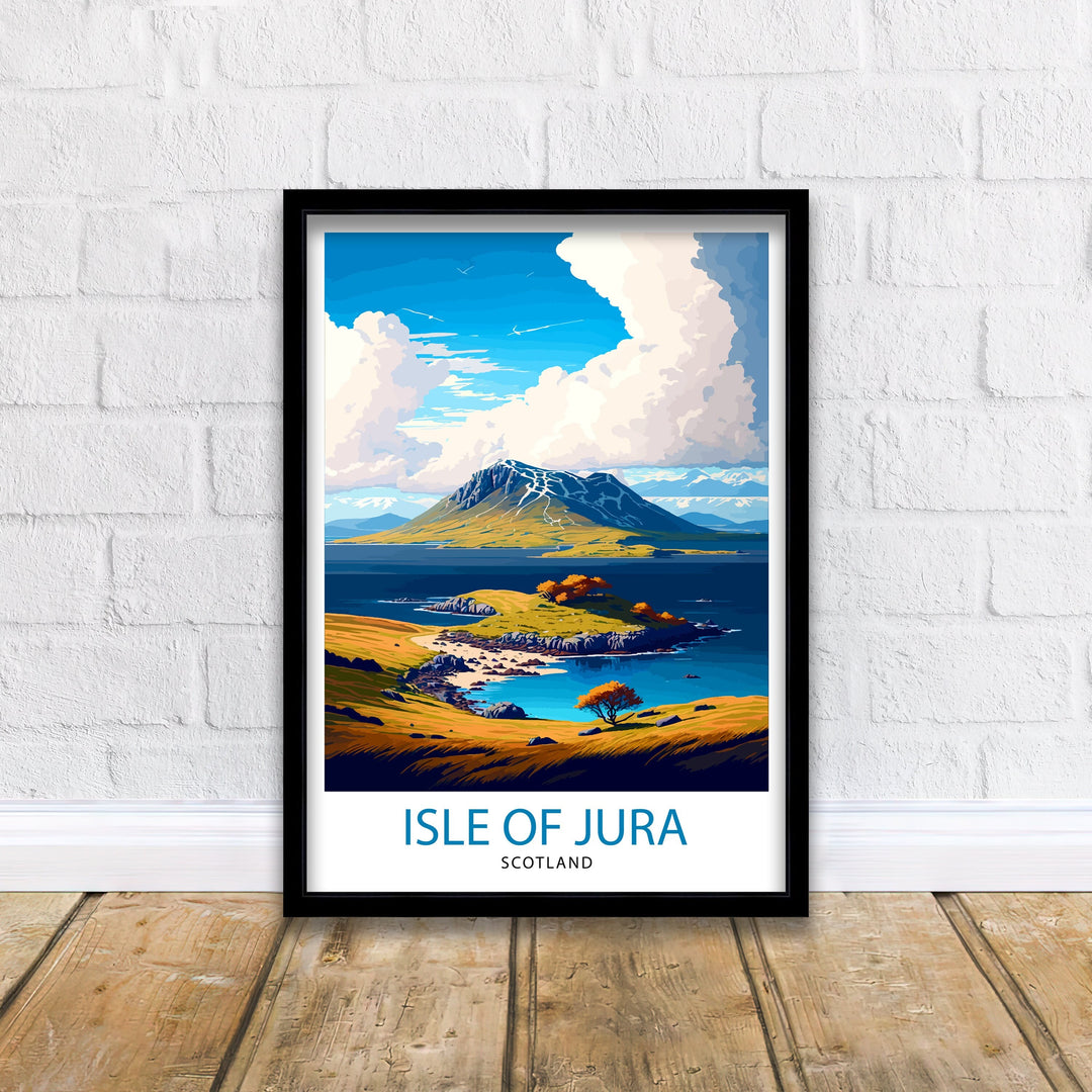 Isle of Jura Scotland Travel Poster Jura