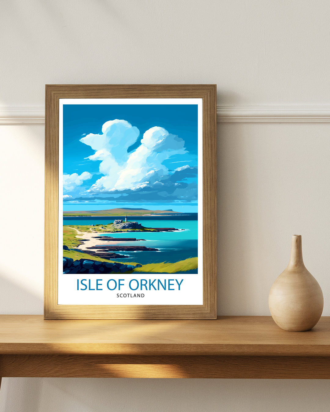 Isle of Orkney Scotland Travel Poster Orkney