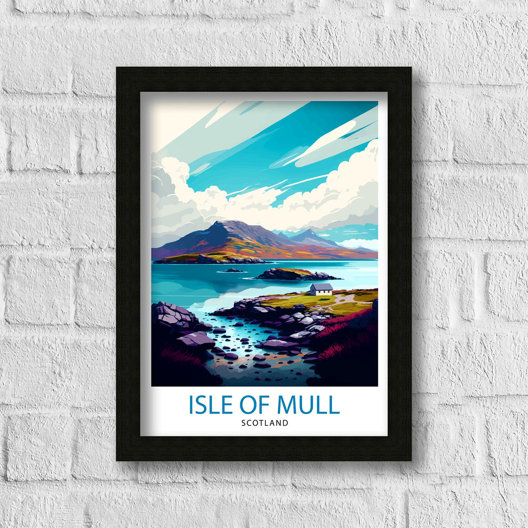 Isle of Mull Scotland Travel Poster Mull