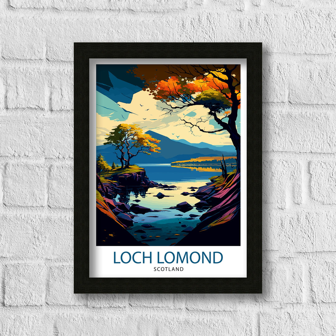 Loch Lomond Travel Poster Scotland