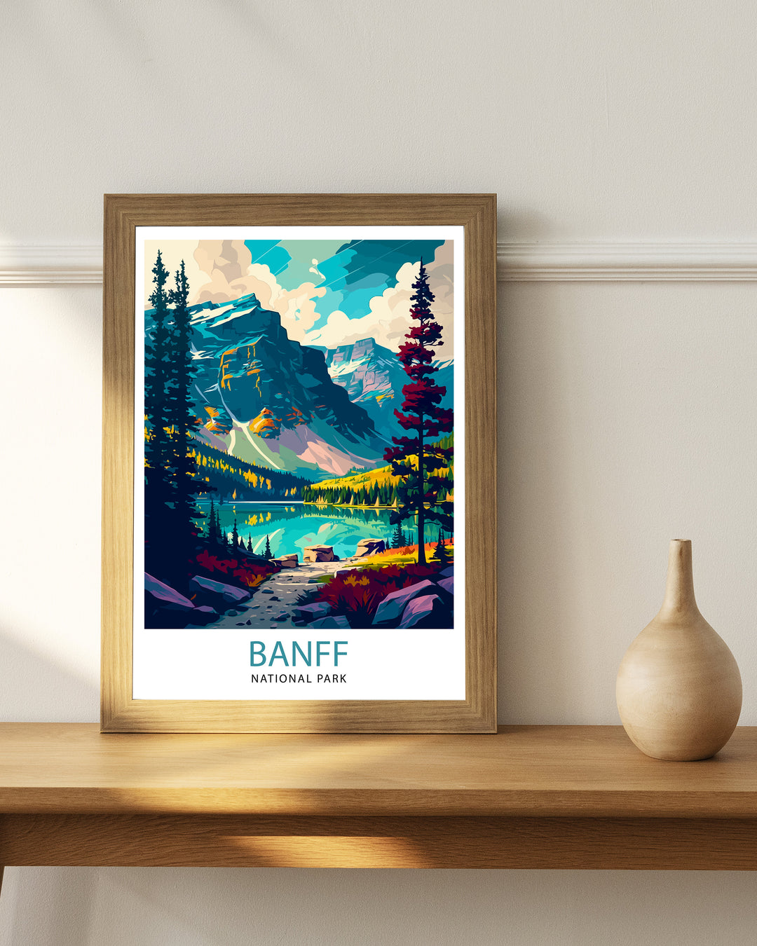 Banff National Park Travel Poster Banff