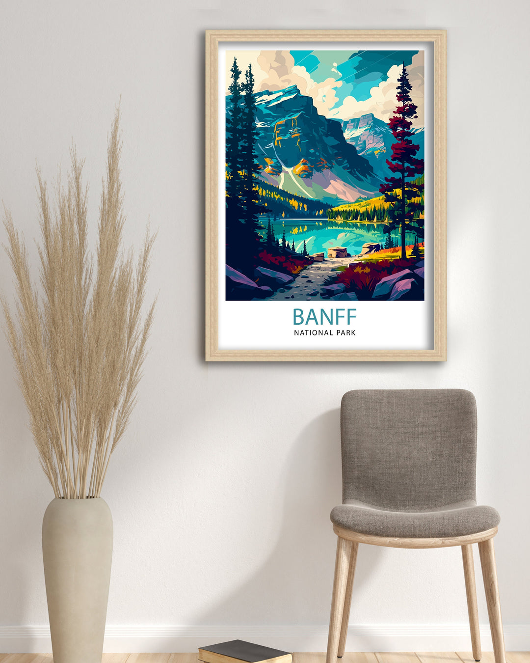 Banff National Park Travel Poster Banff