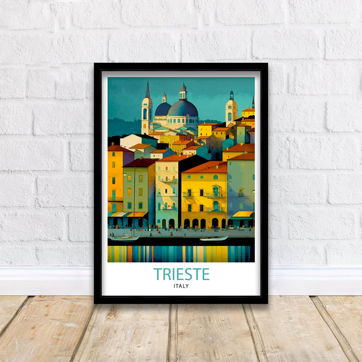 Trieste Italy Travel Poster Trieste Wall Art Trieste Home Decor Italy Travel Poster Trieste Illustration Trieste Gift