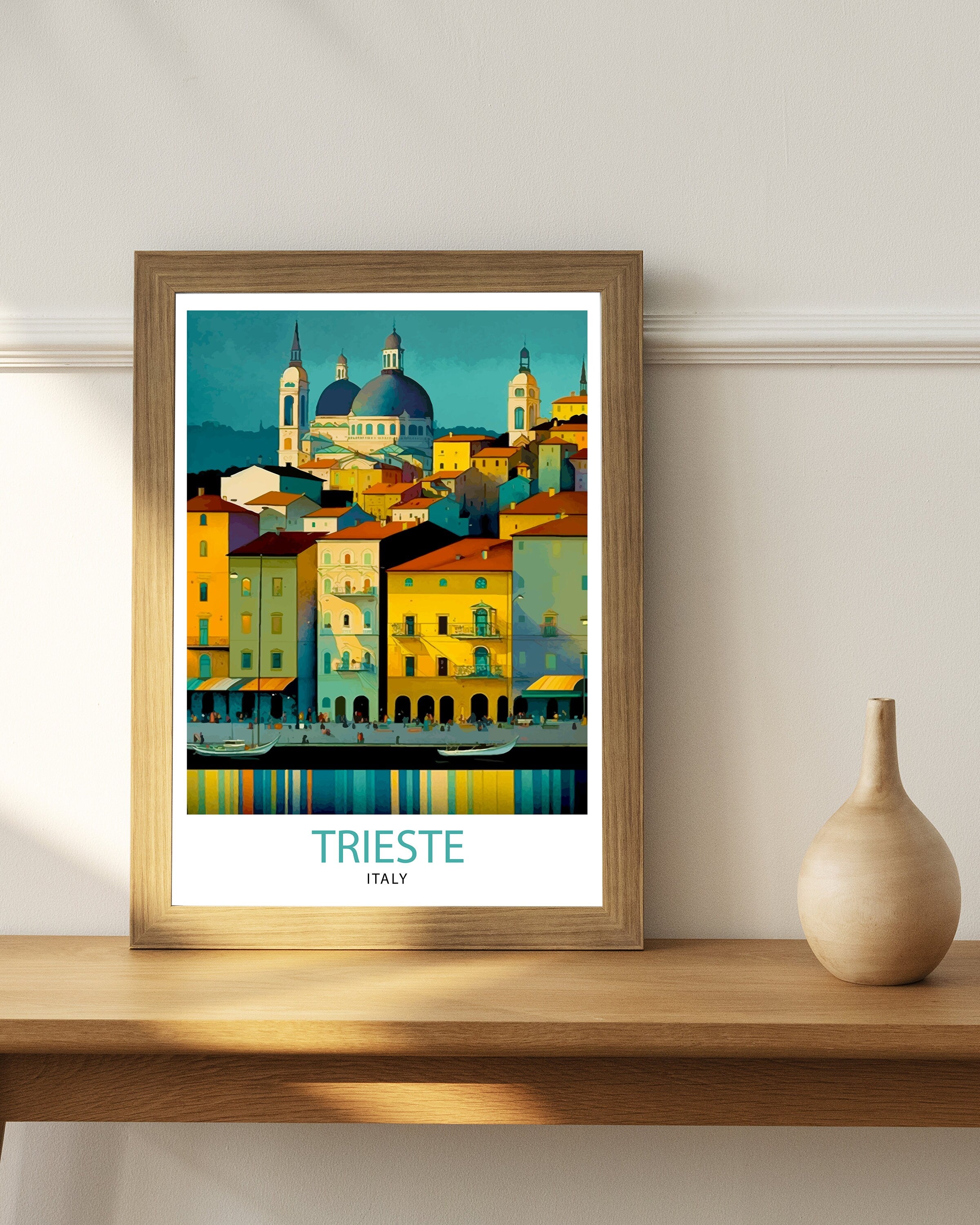 Trieste Italy Travel Print Trieste Wall Art Trieste Home Decor Italy Travel Poster Trieste Illustration Trieste Gift