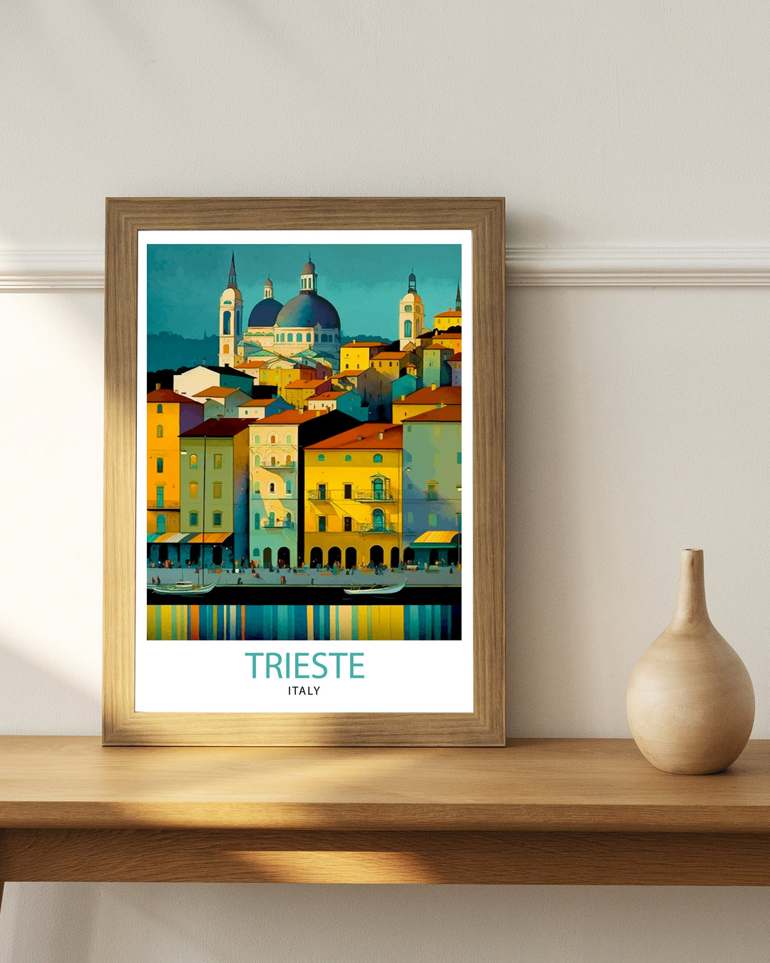 Trieste Italy Travel Poster Trieste Wall Art Trieste Home Decor Italy Travel Poster Trieste Illustration Trieste Gift