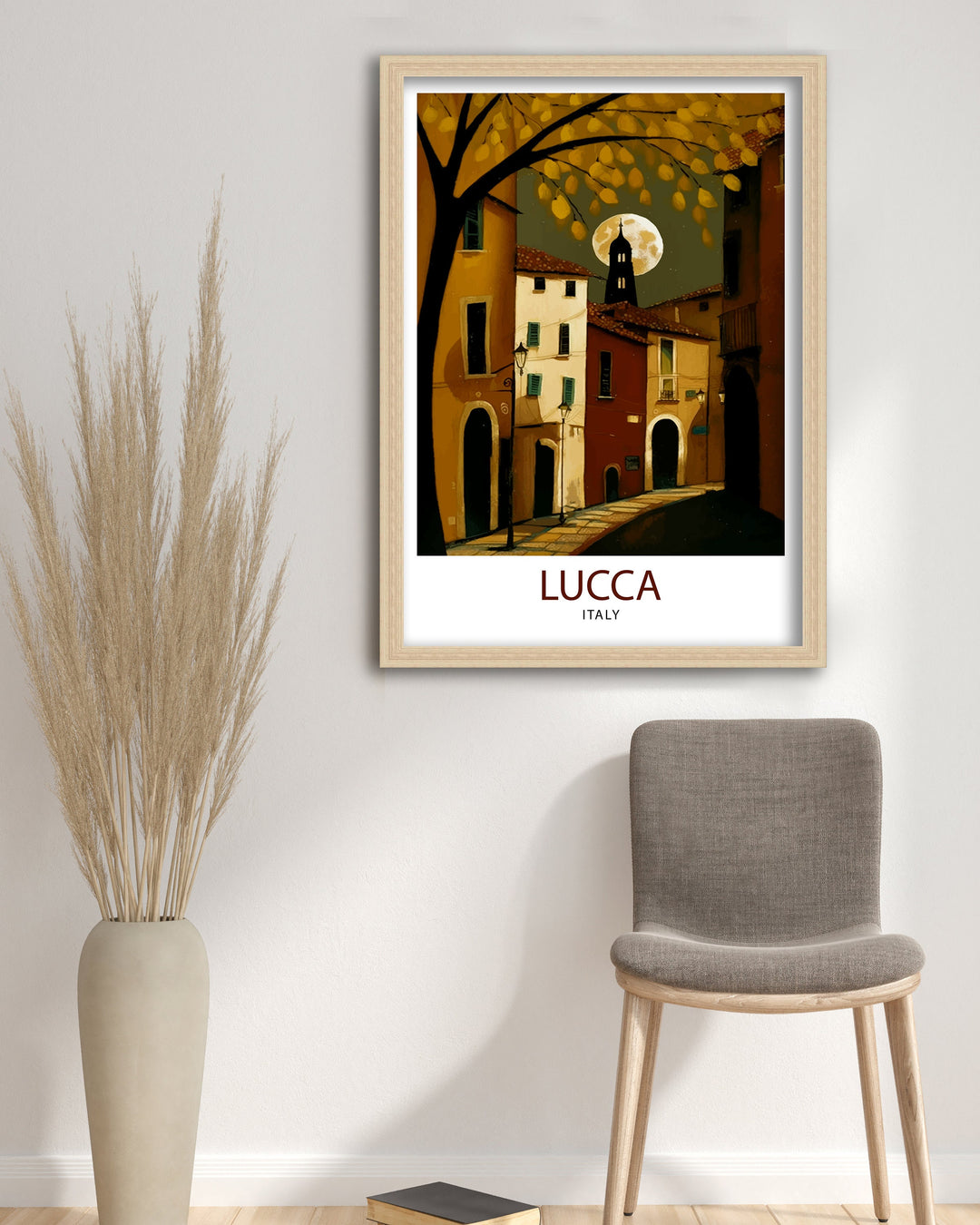 Lucca Italy Travel Poster , Lucca