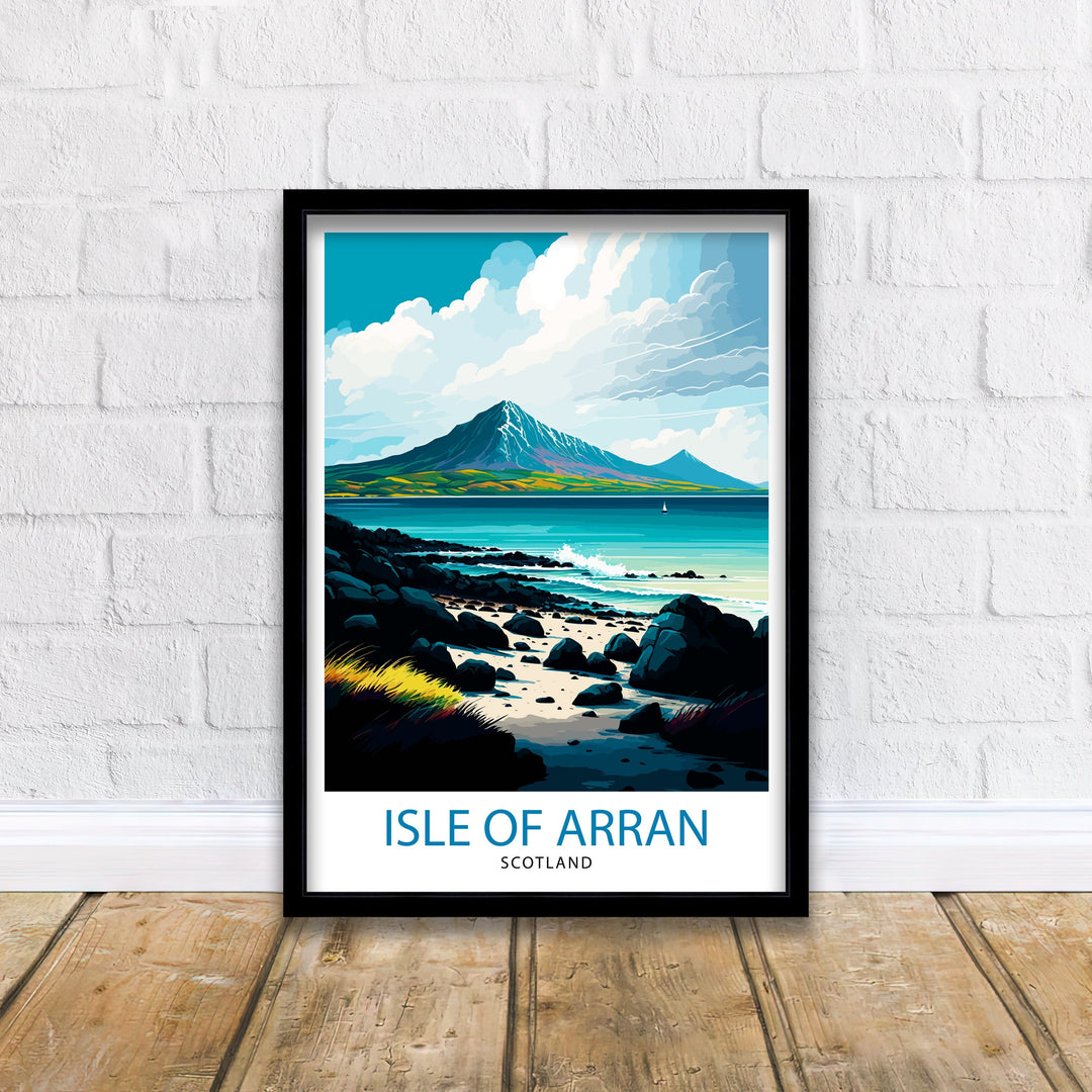 Isle of Arran Scotland Travel Poster Arran