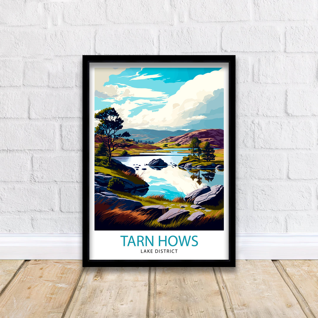 Tarn Hows Lake District Travel Poster Lake District