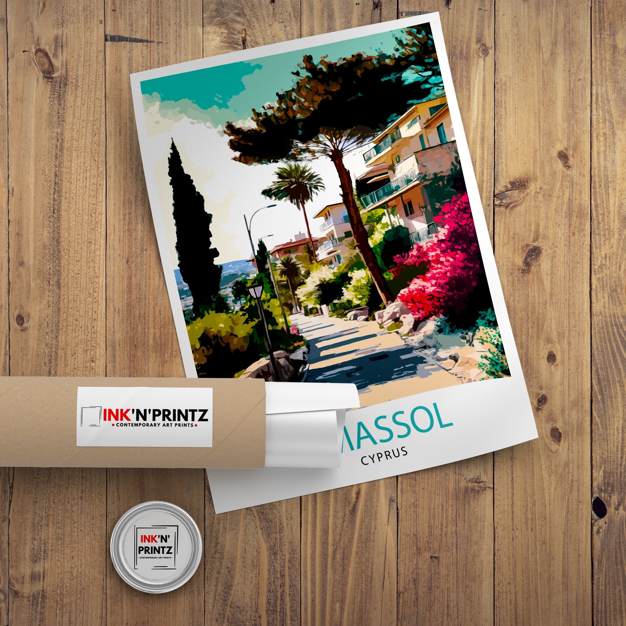 Limassol Cyprus Travel Print Limassol Wall Decor Cyprus Illustration Travel Poster Gift For Limassol Cyprus Home Decor