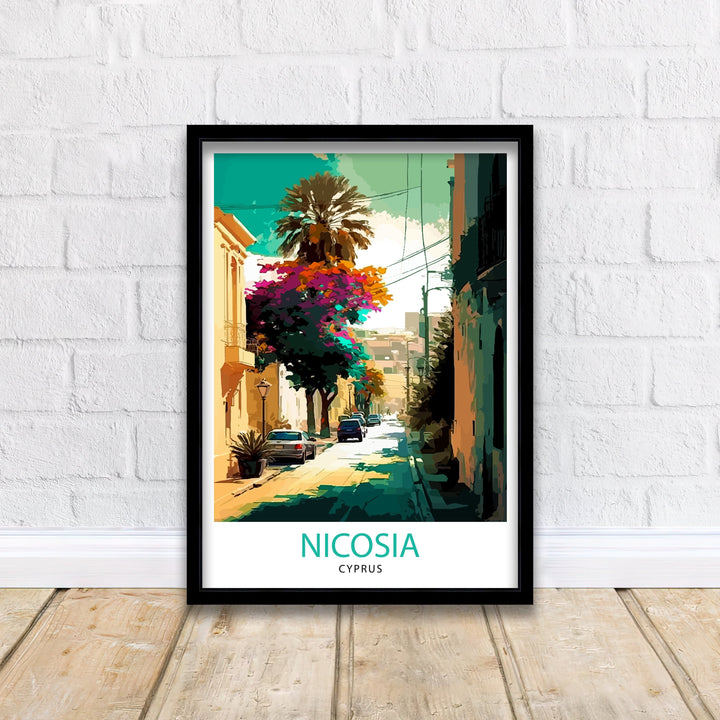 Nicosia Cyprus Travel Poster Nicosia